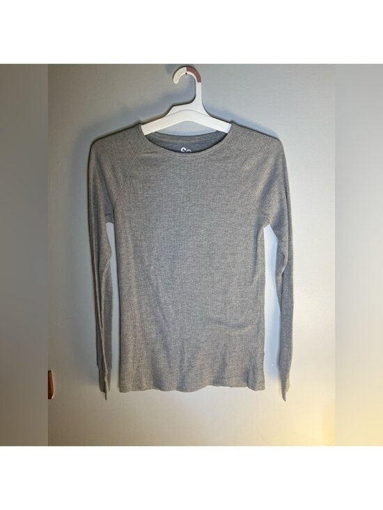 Tops - Long sleeve waffle knit top